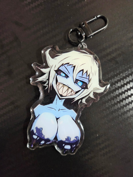 Ghost Mindy Spooky Spicy Anime Oppai Slime Horror Double Sided Acrylic Keychains (Limited Supply)