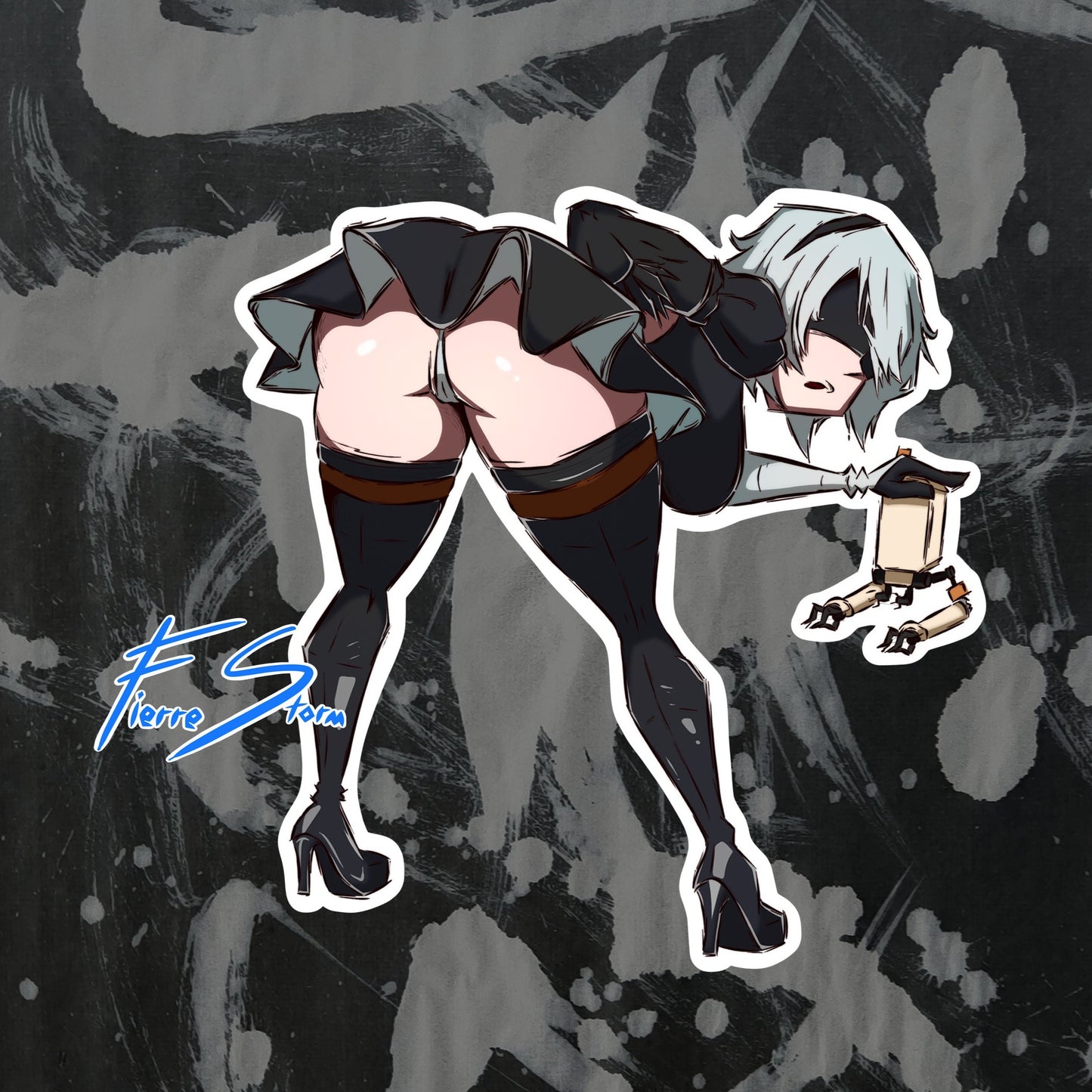 Anime Waifus Skirt Series High Quality Vinyl Stickers