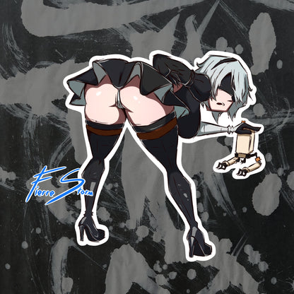Anime Waifus Skirt Series High Quality Vinyl Stickers