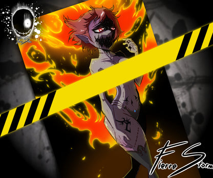 Thicc Tattooed Heart Broken Waifu On Valentines Day High Quality 11" x 17" Glossy Photo Paper Print
