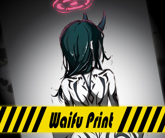The Ink Demon Thicc Tattooed Horror Waifu High Quality 11" x 17" Glossy Photo Paper Print