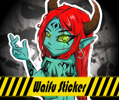 Tentacle Demon, Eve Sticker