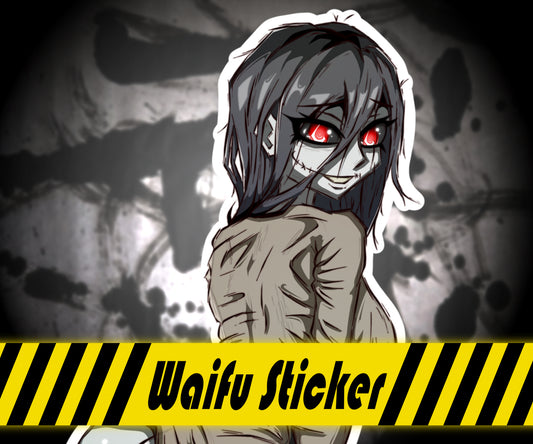 Thicc TV Ghost Ghostly Times Anime Oppai High Quality Vinyl Glossy Stickers 3" x 4"