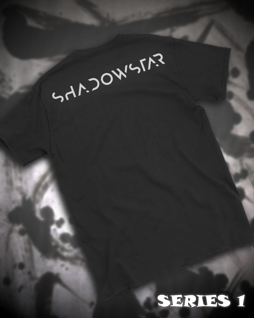 "ShadowStar | Series 1: The Original" -- Black Short Sleeve Heavy Cotton Shirt