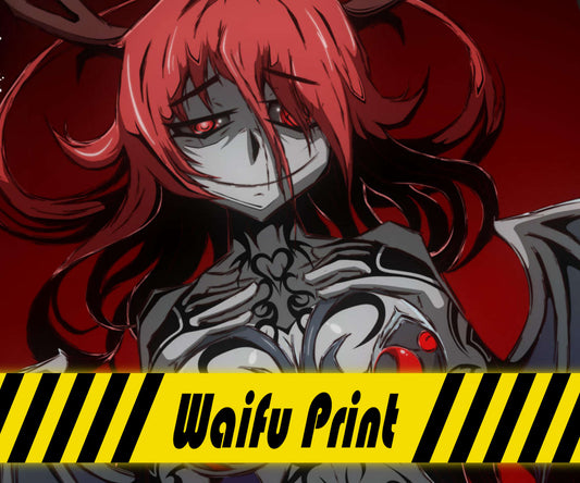 Horror Waifu Tattooed Thicc Valentine Cryptid Succubus High Quality 11" x 17" Glossy Photo Paper Print