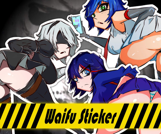 Anime Waifus Skirt Series High Quality Vinyl Stickers
