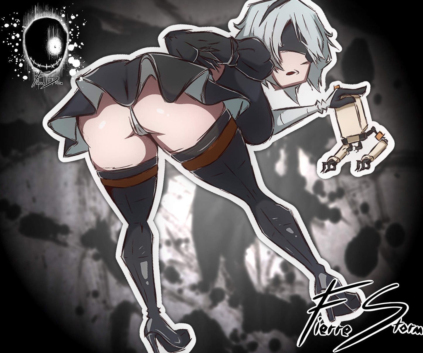 Anime Waifus Skirt Series High Quality Vinyl Stickers