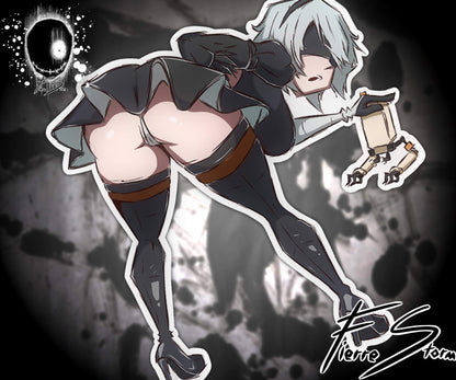 Anime Waifus Skirt Series High Quality Vinyl Stickers